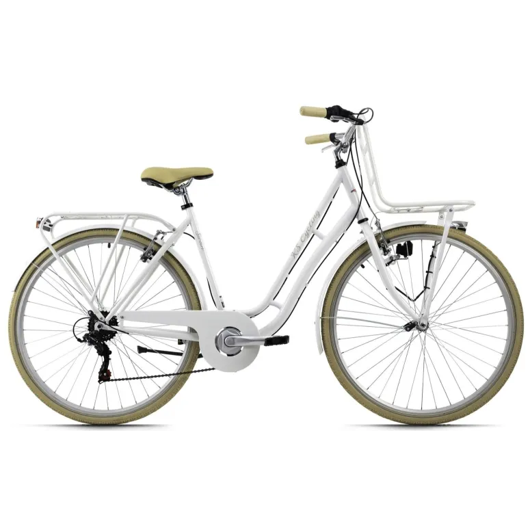 Rower Retro Miejski 28 Damski Oświetlenie Przedni Bagażnik Stalowa Damka