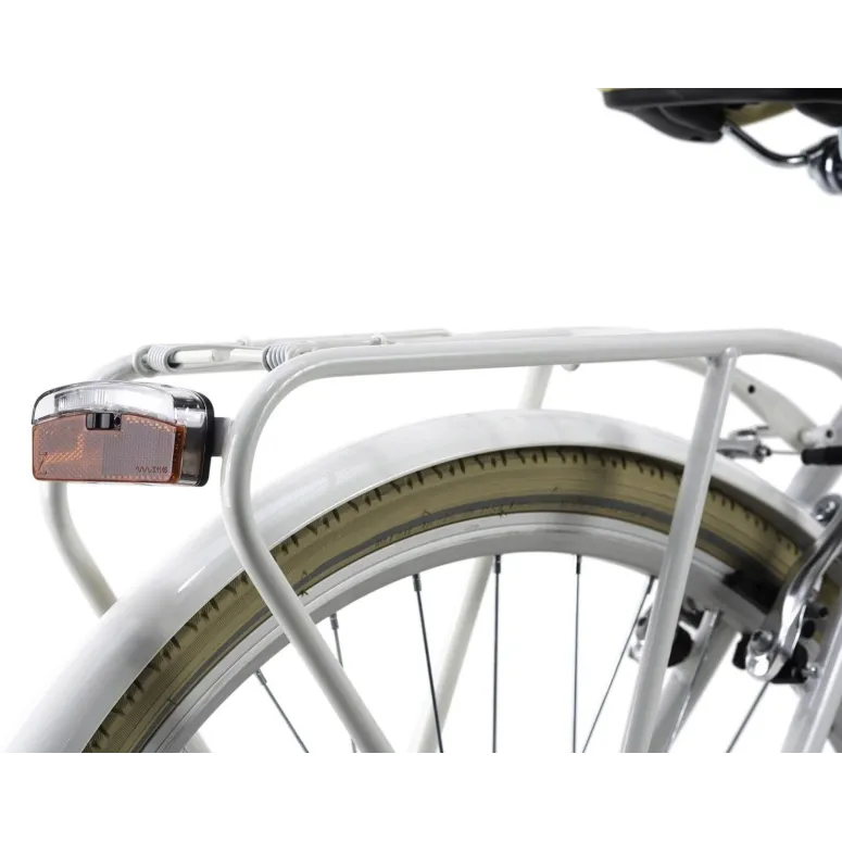 Rower Retro Miejski 28 Damski Oświetlenie Bagażnik