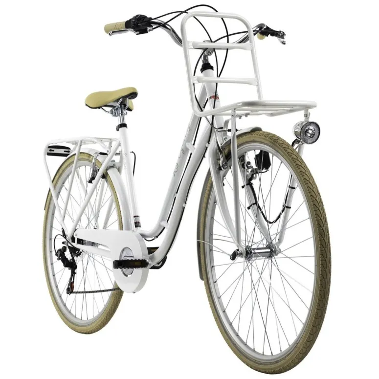 Rower Retro Miejski 28 Damski Oświetlenie Bagażnik