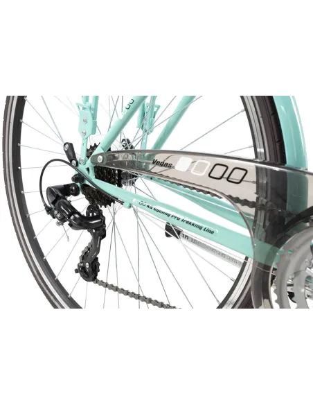 Rower Trekkingowy Damski 28 Oświetlenie 21 bieg