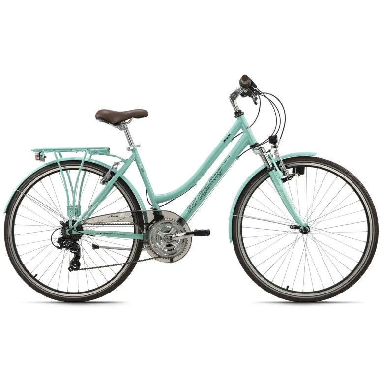 Rower Trekkingowy Damski 28 Bagaż 21 bieg Światła