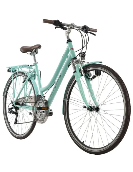 Rower Trekkingowy Damski 28 Bagaż 21 bieg Światła