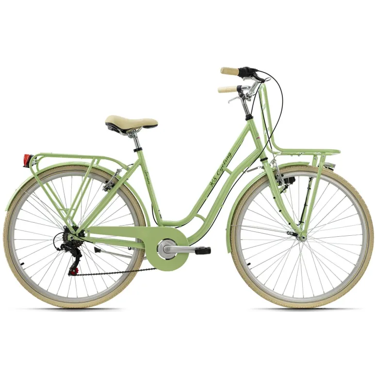 Rower Miejski Damski 28 Bagażnik 6 bieg Dzwonek
