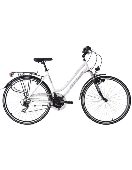 Rower Trekkingowy Damski 28 Światła 21 bieg Bagaż