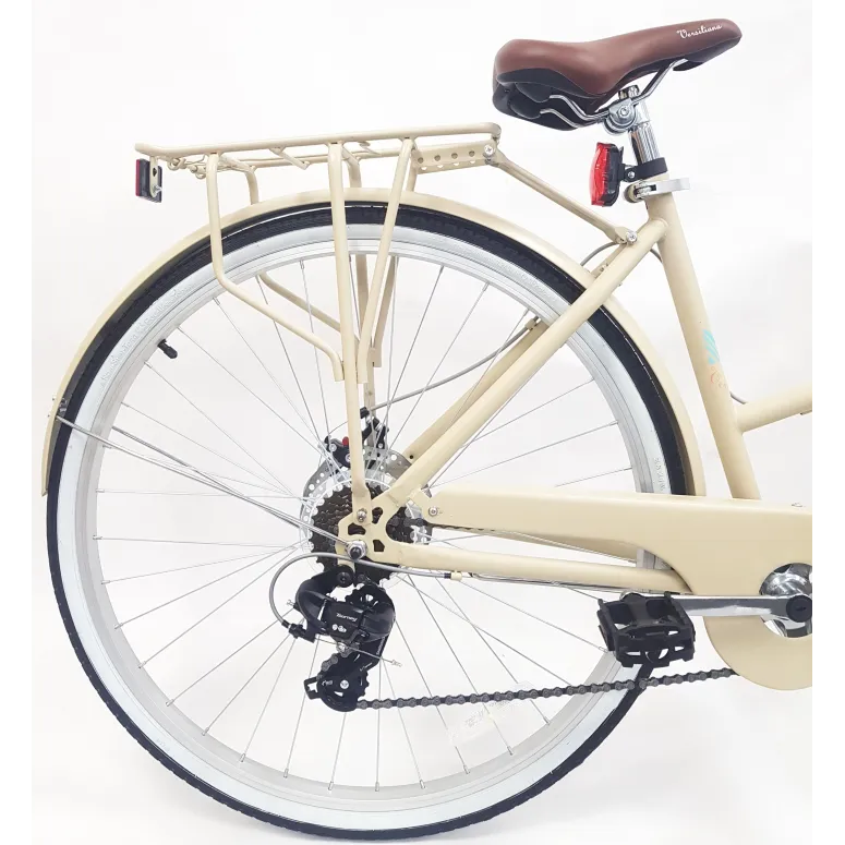 Rower Miejski Damski 28 Bagażnik 7 bieg Błotniki