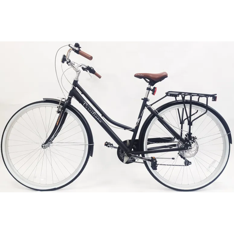 Rower Miejski 28 Unisex 7 bieg Bagaż Oświetlenie