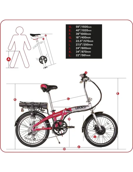 Elektryczny Rower Składany 20 Z Bagażnikiem Wyświetlacz LED Ebike Składak
