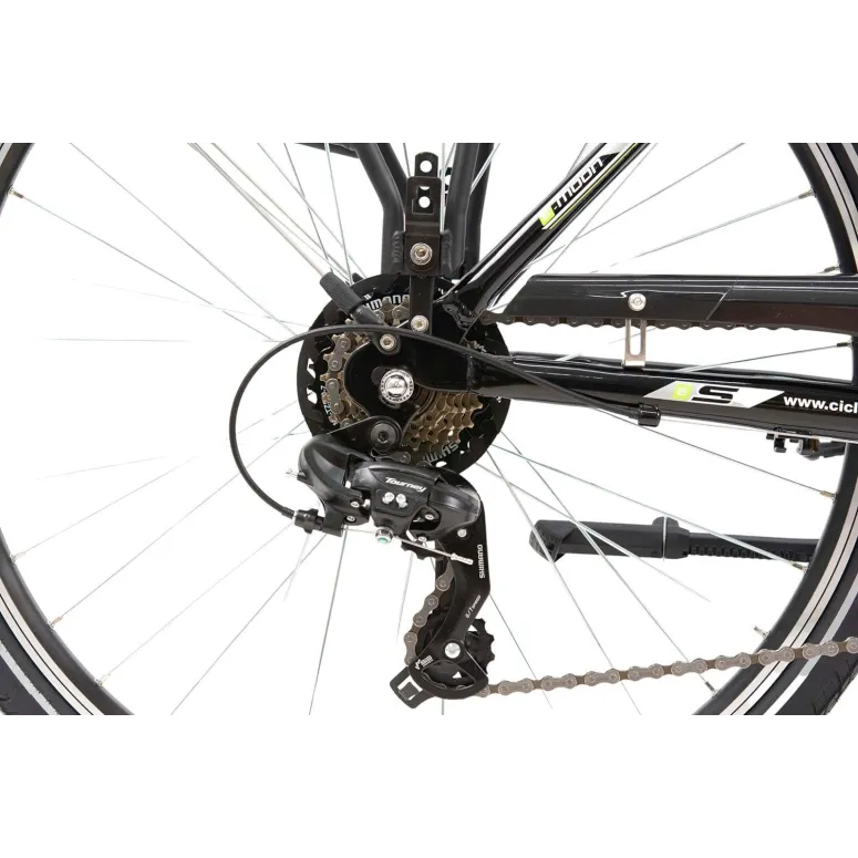 Elektryczny Rower Miejski 26 Damski Wspomaganie ALU Damka 7 Biegów Błotniki