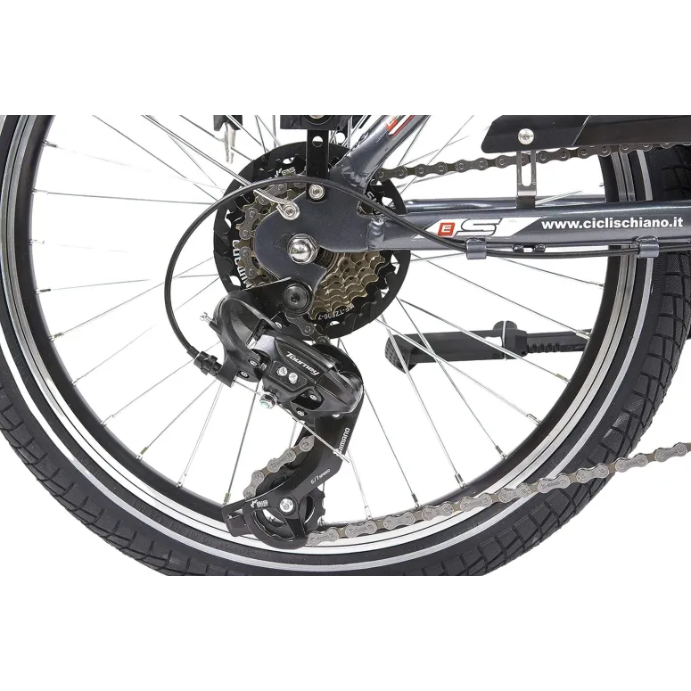 Rower Elektryczny Składany 20 ALU 250W 5 trybów Unisex Dzwonek Błotniki - 4