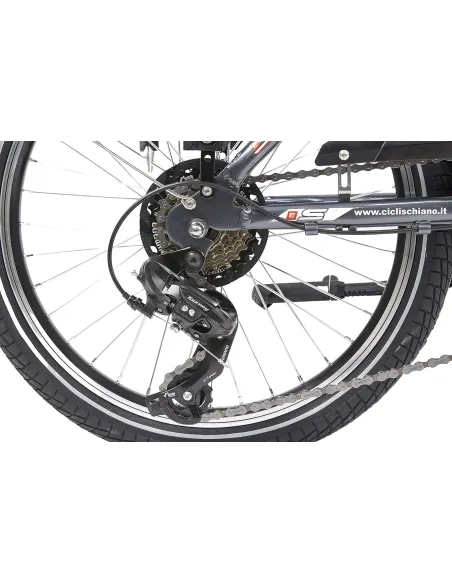 Rower Elektryczny Składany 20 ALU 250W 5 trybów Unisex Dzwonek Błotniki - 4