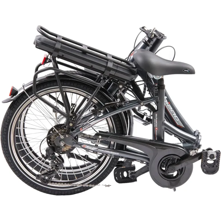 Rower Elektryczny Składany 20 ALU 250W 5 trybów Unisex Dzwonek Błotniki - 7