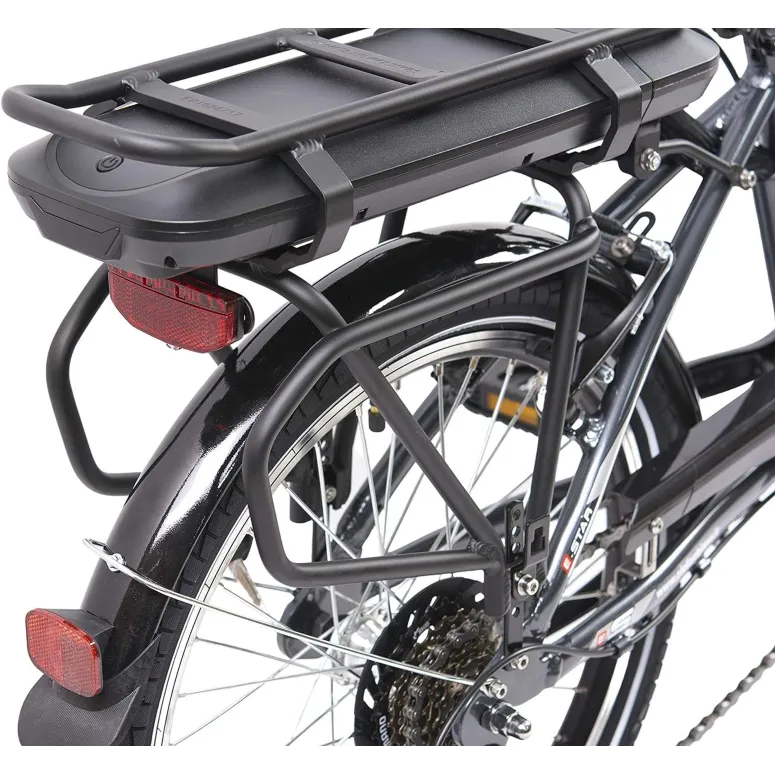 Rower Elektryczny Składany 20 ALU 250W 5 trybów Unisex Dzwonek Błotniki - 3