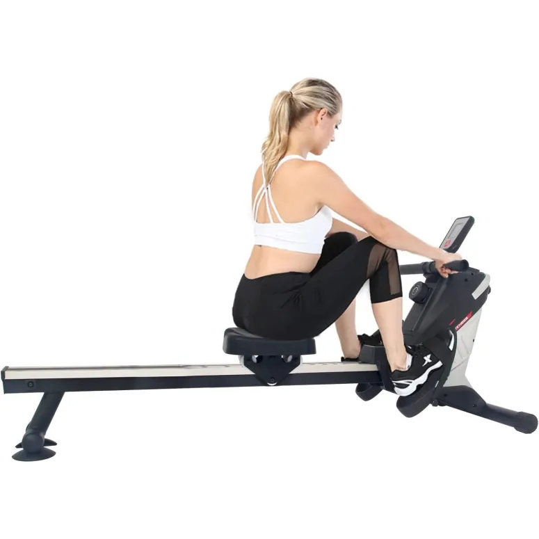 Wioślarz Magnetyczny Składany Fitness ISE SY-1750 do 150 kg Wyświetlacz LCD