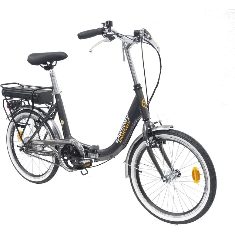 Elektryczny Rower Składany 20 Unisex V-brake Błotniki Światła Bagaż Dzwonek