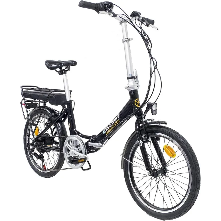 Elektryczny Rower Składany 20 ALU Unisex 6 bieg Revo V-brake Bagaż Światła