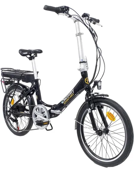 Elektryczny Rower Składany 20 ALU Unisex 6 bieg Revo V-brake Bagaż Światła