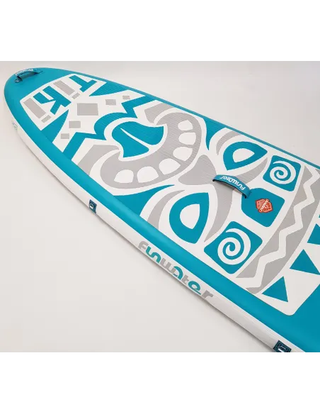 Deska SUP Nadmuchiwana Wzmocniona FunWater Tiki PVC EVA D-Ring 335x84x15 cm