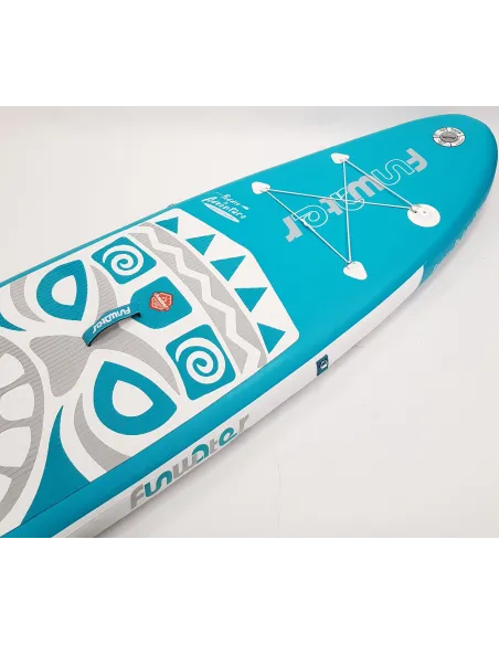 Deska SUP Nadmuchiwana Wzmocniona FunWater Tiki PVC EVA D-Ring 335x84x15 cm