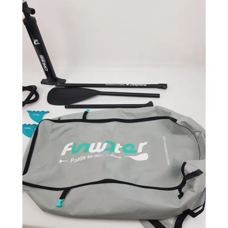 Deska SUP Nadmuchiwana Wzmocniona FunWater Tiki PVC EVA D-Ring 335x84x15 cm