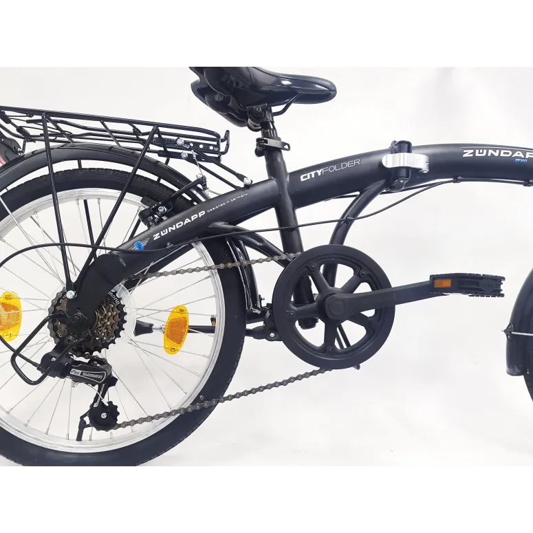 Rower Składany 20 Składak Miejski Bagażnik Męski Damski Oświetlenie Dzwonek