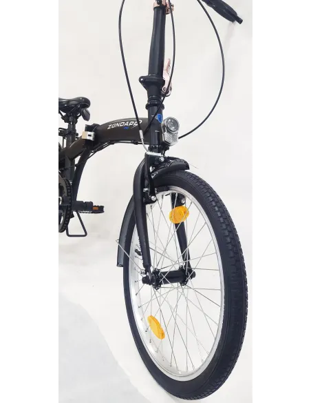 Rower Składany 20 Składak Miejski Bagażnik Męski Damski Oświetlenie Dzwonek