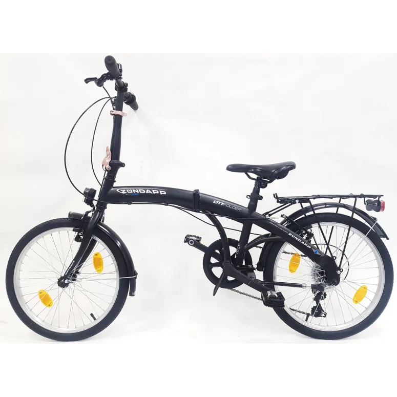 Rower Składany 20 Składak Miejski Bagażnik Męski Damski Oświetlenie Dzwonek