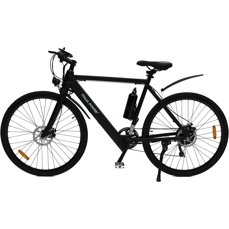 Elektryczny Rower Miejski Męski 28 Wspomaganie 6 bieg ALU Tarcze Światła