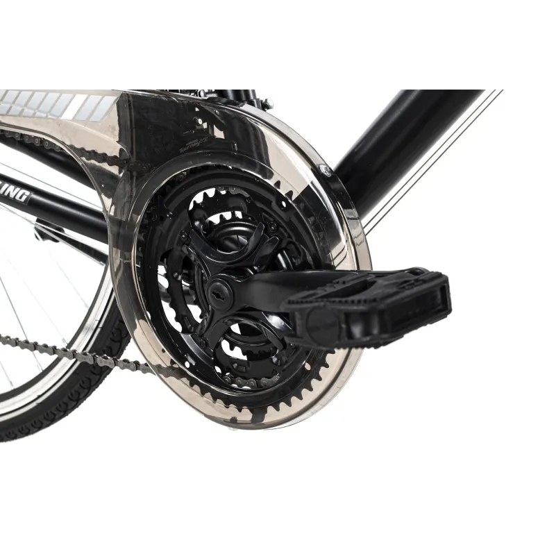 Męski Rower Trekkingowy 28 Turystyczny 21 bieg Alu Bagaż Błotniki Dzwonek