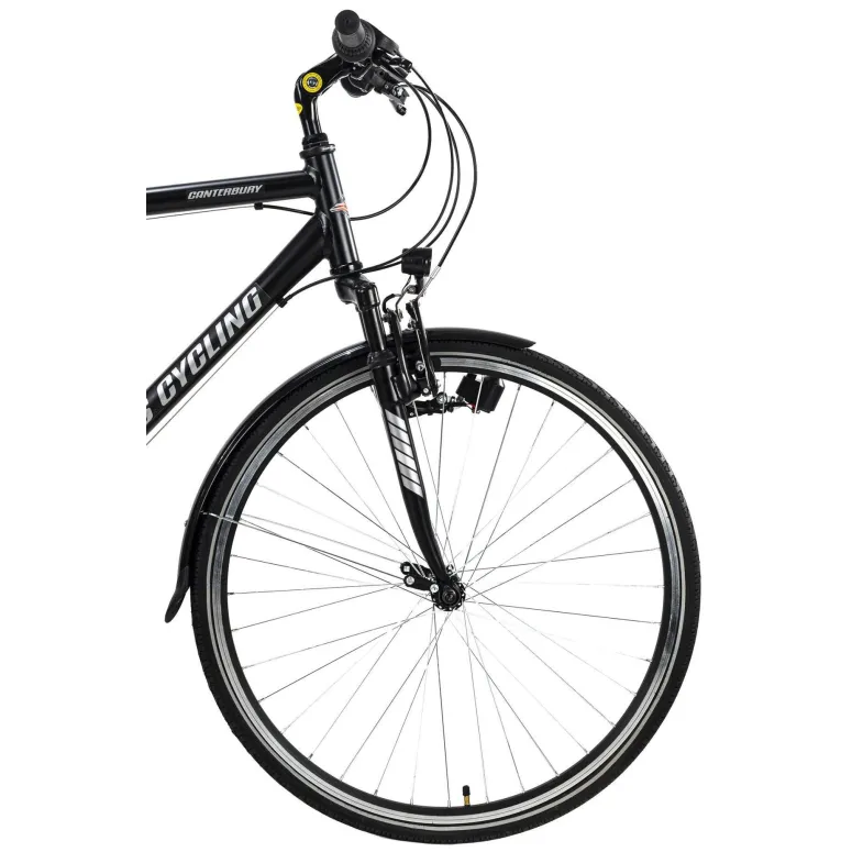 Męski Rower Trekkingowy 28 Turystyczny 21 bieg Alu Bagaż Błotniki Dzwonek