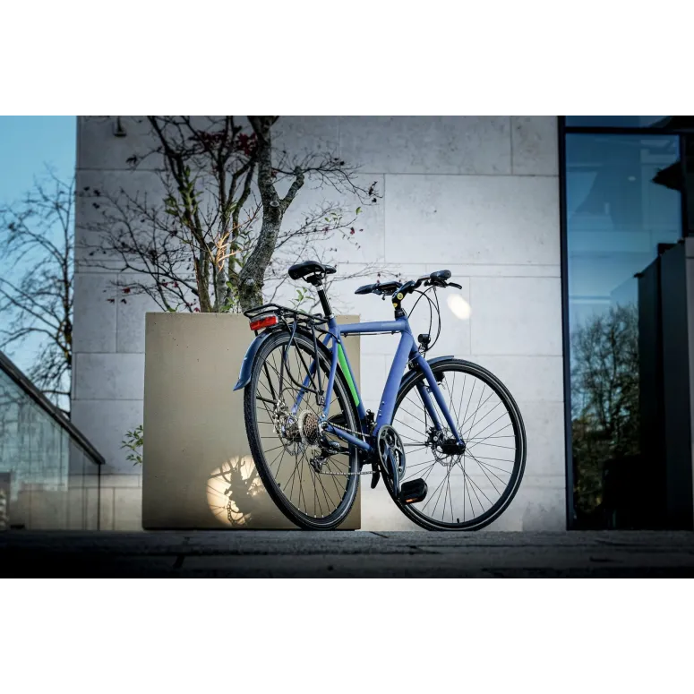 Rower Trekkingowy Męski 28 ALU 21 bieg Tarcze Bagaż Światła Dzwonek Stopka