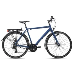 Rower Trekkingowy Męski 28 ALU 21 bieg Tarcze Bagaż Światła Dzwonek Stopka