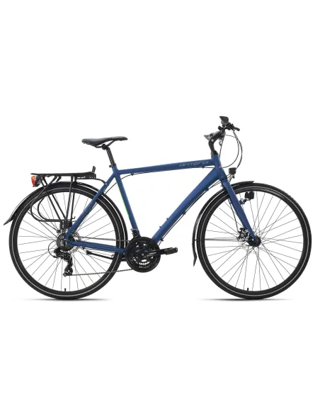 Rower Trekkingowy Męski 28 ALU 21 bieg Tarcze Bagaż Światła Dzwonek Stopka