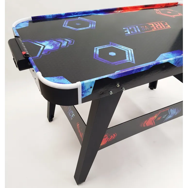 Cymbergaj Carromco AIRHOCKEY 4031 Zestaw Stół Akcesoria LED Drewno Tworzywo