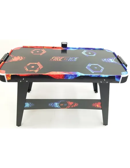 Cymbergaj Carromco AIRHOCKEY 4031 Zestaw Stół Akcesoria LED Drewno Tworzywo
