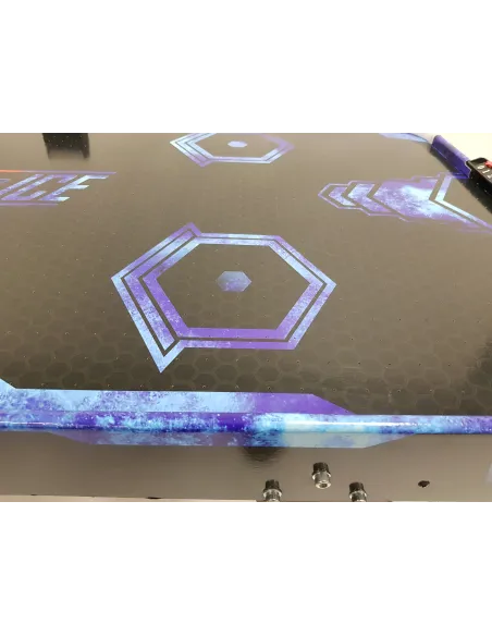 Cymbergaj Carromco AIRHOCKEY 4031 Zestaw Stół Akcesoria LED Drewno Tworzywo