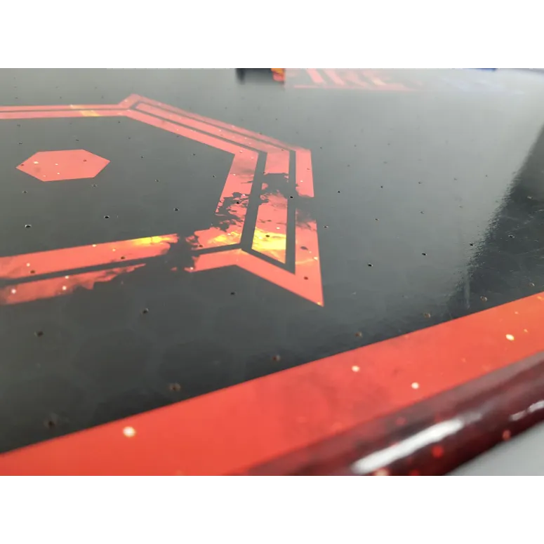 Cymbergaj Carromco AIRHOCKEY 4031 Zestaw Stół Akcesoria LED Drewno Tworzywo