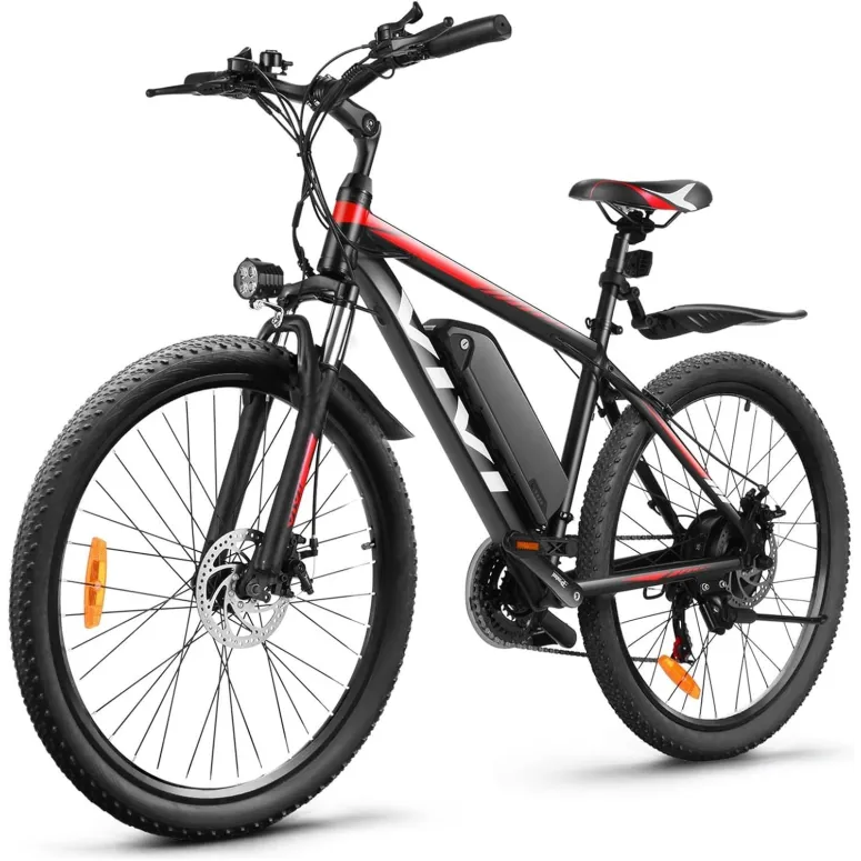 Elektryczny Rower Górski 26 Unisex 21 Biegów Tarcze Dźwignie ALU Błotniki