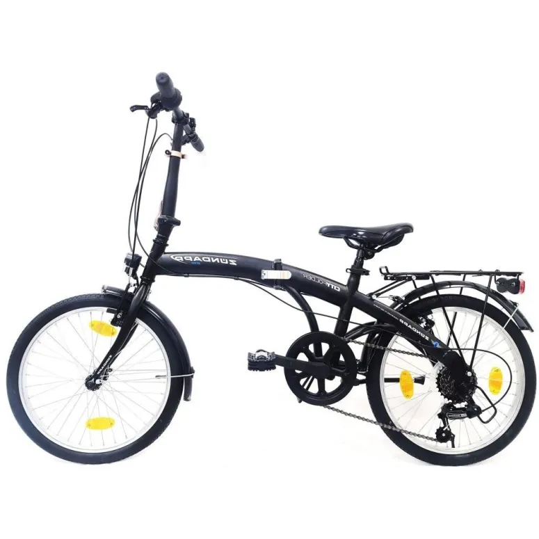Rower Składany 20 Składak Miejski Bagażnik Męski Damski Oświetlenie Dzwonek