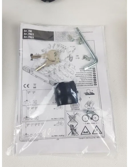 Bagażnik Rowerowy Peruzzo Como 4 Na 4 Rowery Do 60 kg Wtyczka 13-pin