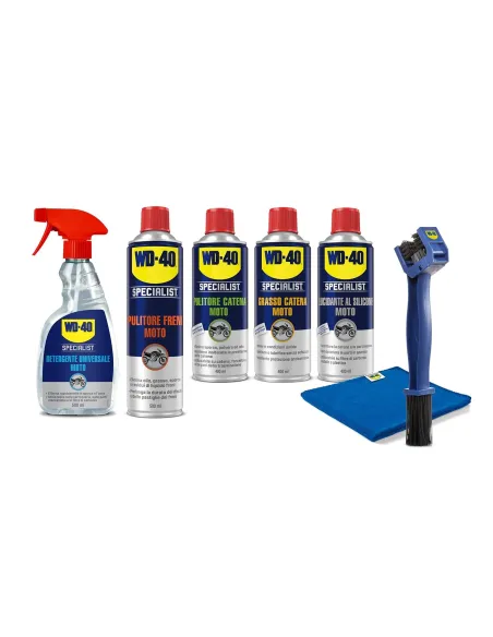 Zestaw Do Pielęgnacji Motocykli WD-40 Specialist Moto + Szczotka