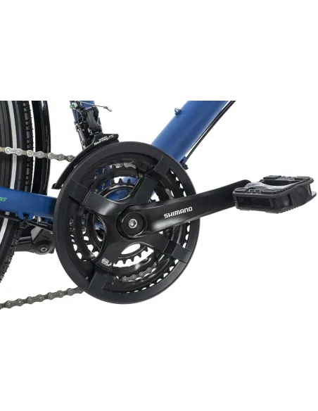 Rower Trekkingowy Męski 28 ALU Tarcze 21 bieg Cyngle Bagaż Światła Dzwonek