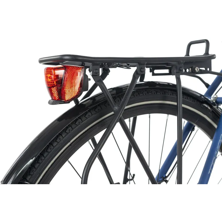 Rower Trekkingowy Męski 28 ALU Tarcze 21 bieg Cyngle Bagaż Światła Dzwonek