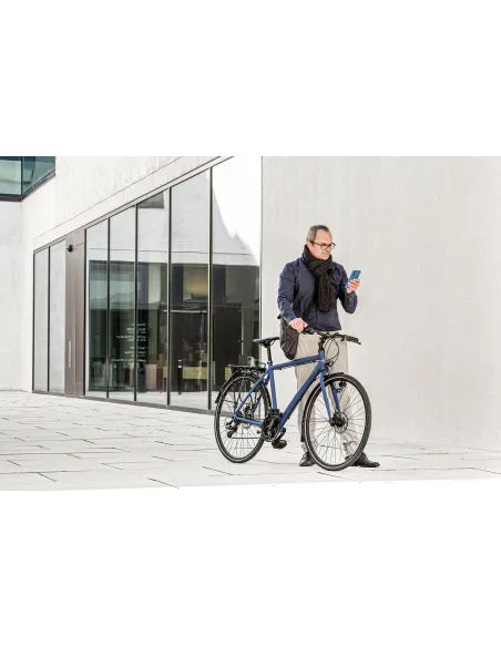 Rower Trekkingowy Męski 28 ALU Tarcze 21 bieg Cyngle Bagaż Światła Dzwonek