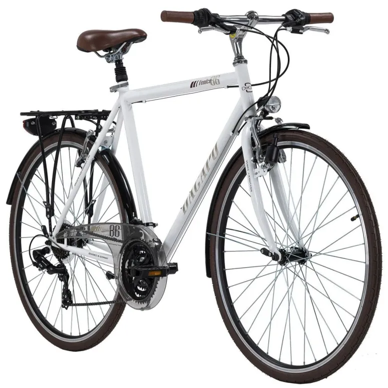 Rower Trekkingowy Męski 28 Błotniki 21 Biegów Revo Stopka Dynamo Bagażnik