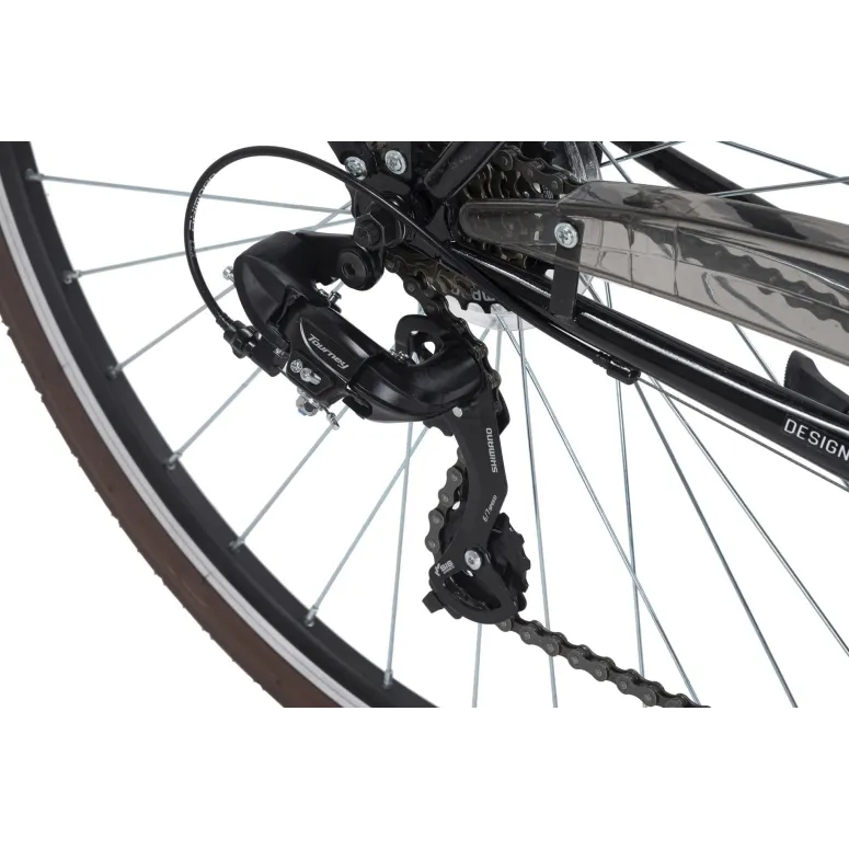 Rower Trekkingowy Męski 28 Revo 21 Biegów Dzwonek Stopka Bagażnik Światła