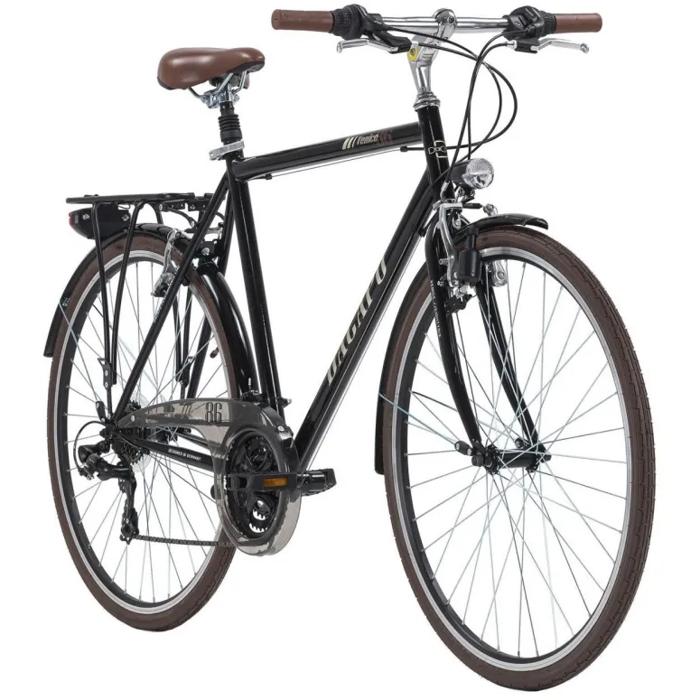 Rower Trekkingowy Męski 28 Revo 21 Biegów Dzwonek Stopka Bagażnik Światła