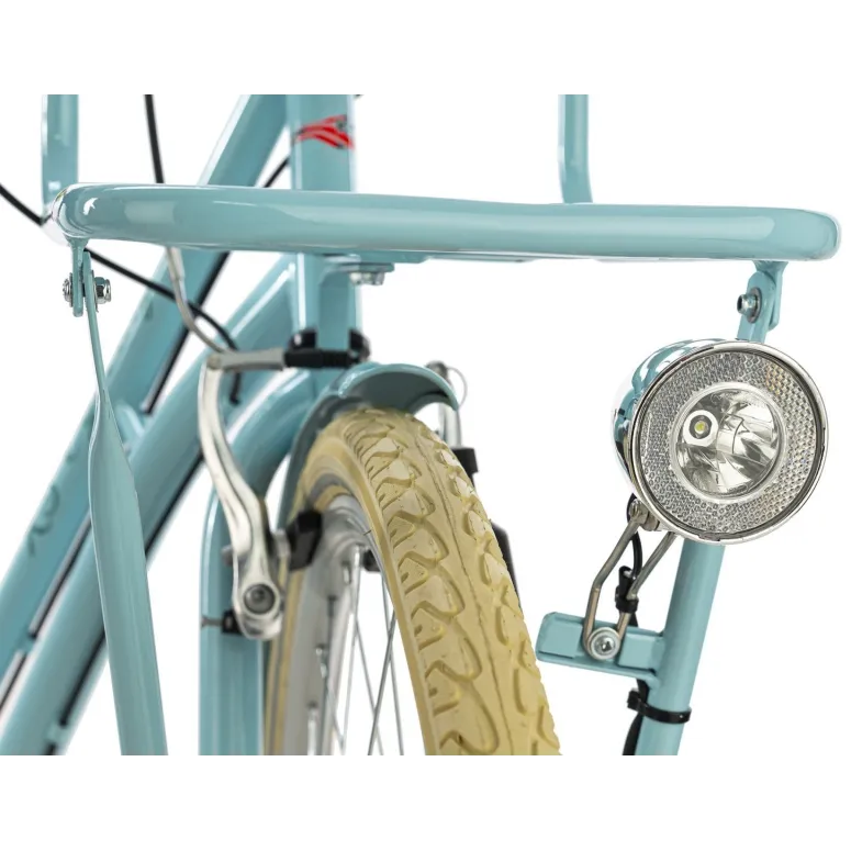 Rower Miejski Damski 28 Revo 6 Biegów Bagażniki Błotniki Światła Dzwonek