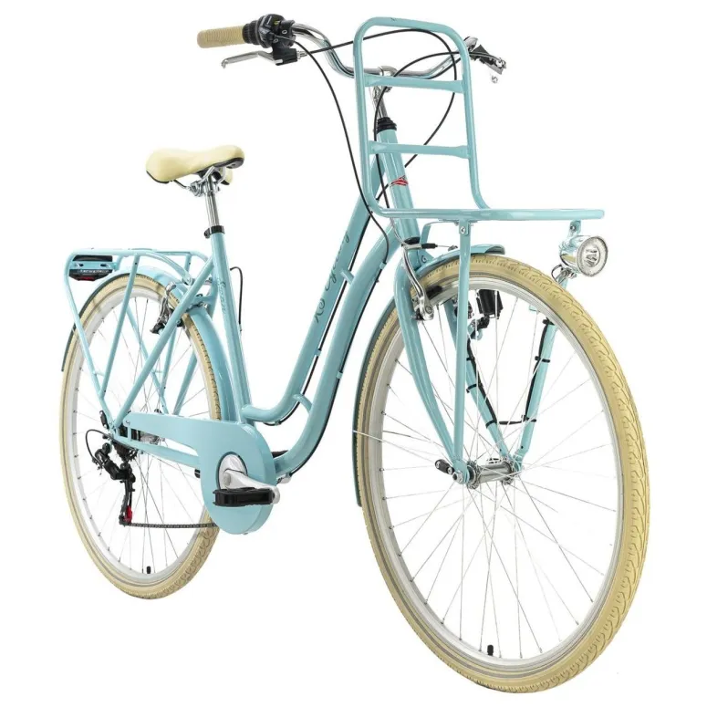 Rower Miejski Damski 28 Revo 6 Biegów Bagażniki Błotniki Światła Dzwonek