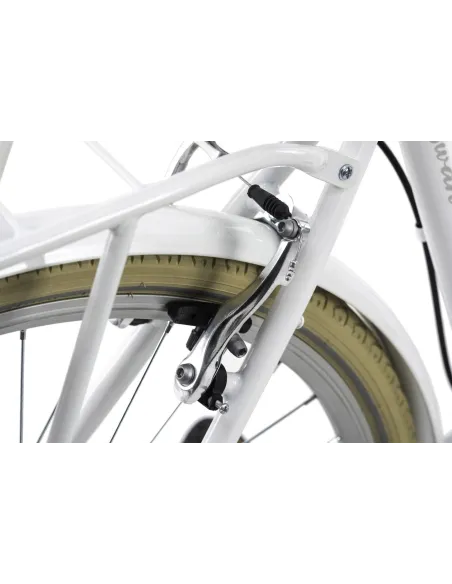 Rower Miejski Damski 28 Retro 6 Biegów Revo Błotniki Bagaż Światła Dzwonek