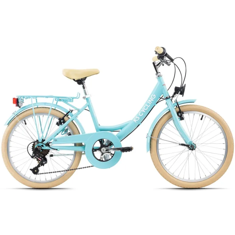 Rower Dziecięcy 20 Oświetlenie Błotniki 6 Biegów Bagażnik Dzwonek Stopka